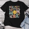 Groovy In My Softball Mom Era Mom Life Game Day Vibes Mama Women T-shirt Unique Gifts