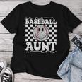 Groovy Vintage In My Baseball Aunt Era Baseball Aunt Auntie Women T-shirt Funny Gifts
