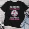 Handball Mama Es Könnte Escalieren Mutti Mother Sport Motif T-shirt Frauen Lustige Geschenke