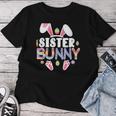 Happy Easter Day 2024Ears Family Matching Sister Bunny Women T-shirt Unique Gifts