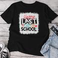 Happy Last Day Of School Teacher Student Graduation Bleached Women T-shirt Personalized Gifts