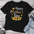Happy Mother's Day Sunflower Floral Mom Mommy Grandma Womens Women T-shirt Funny Gifts