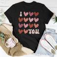 I Heart Love You Valentine Couple Matching Kid Women T-shirt Funny Gifts