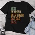 Herren Best Bearded Beer Lovin Cat Dad Bier Papa Hundeater T-shirt Frauen Lustige Geschenke