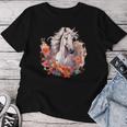 Horse Flowers Horses Lover Graphic For Boys Girls Women T-shirt Unique Gifts