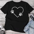 Hund Mutter Mama Mutter Besitzer Hund Pfote Herz T-shirt Frauen Lustige Geschenke