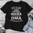 Ich Habe Zwei Titel Mama Und Oma Mutter Omi Endlich Oma T-shirt Frauen Lustige Geschenke