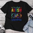 Infinity Im A Proud Grandma Autism Awareness Butterfly Women T-shirt Funny Gifts