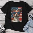 Jack Russel Dog 4 Juli Amerika Usa Flagge Patriotische Mama Papa T-shirt Frauen Lustige Geschenke