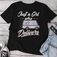 Just A Girl Who Delivers Postwoman Mail Truck Driver Women T-shirt Personalized Gifts