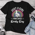 Just A Girl Who Loves Derby Day Derby Day 2024 Girl Women T-shirt Funny Gifts