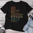 Be Kind To Every Kind Retro 70'S Vegan Life Women T-shirt Funny Gifts
