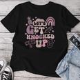 Lets Get Knocked Up Ivf Transfer Day Mom Fertility Surrogate Women T-shirt Funny Gifts