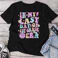 In My Last Day 1St Grade Era Smile Face Last Day Of School Women T-shirt Funny Gifts