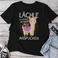 Llama Lächle Du Kannst Sie Nicht Anspcken Alpaca Lächle Du Kannst Sie Nicht An S T-shirt Frauen Lustige Geschenke