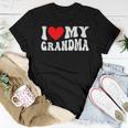 I Love My Grandma I Heart My Grandma Women T-shirt Unique Gifts