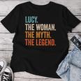 Lucy The Woman The Myth The Legend First Name Lucy Women T-shirt Funny Gifts