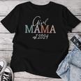 Mädchen Mama Est 2024 Mädchenmutter Wird Neue Mama T-shirt Frauen Lustige Geschenke