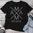 Mama Est 2016 Mutter Seit 2016 Mama 2016 Mit-Ausschnitt T-shirt Frauen Lustige Geschenke