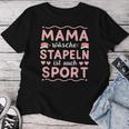 Mama Wäschestapeln Sport Muttertag Lustig Mütter Familie T-shirt Frauen Lustige Geschenke