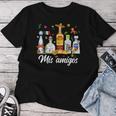 Mis Amigos Margarita Tequila Cocktail Cinco De Mayo Drinking Women T-shirt Funny Gifts