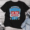 Mom And Dad Mom Of The Birthday Dog Paw Family Matching Women T-shirt Funny Gifts