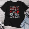 Motorcyle Girl Wife I Kissed A Biker And I Liked It Women T-shirt Unique Gifts