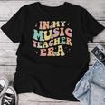 In My Music Teacher Era Retro Back To School Musician Band Women T-shirt Funny Gifts