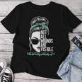 Not All Wounds Are Visible Messy Bun Mental Health Awareness Women T-shirt Funny Gifts