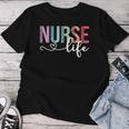 Nurse Life Rn Lpn Cna Leopard Nurse Week Healthcare Women T-shirt Personalized Gifts