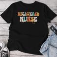 Nurses Rn Groovy Registered Nurse Registered Nurse Rn Women T-shirt Personalized Gifts