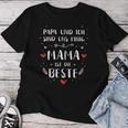 Papa Und Ich Einig Mama Ist Beste Für Muttertag Geburtstag Kapuzenjacke T-shirt Frauen Lustige Geschenke