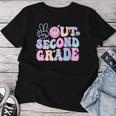Peace Out Second Grade Last Day Of School Groovy Boys Girls Women T-shirt Personalized Gifts