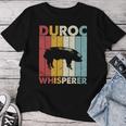 Pig Dad Mama Whisperer Farmer Breederintage Duroc T-shirt Frauen Lustige Geschenke