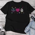 Pinguin Peace Love Hippie Bohoogelliebhaber T-shirt Frauen Lustige Geschenke