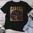 Pisces Girl African American Melanin Birthday Women T-shirt Unique Gifts