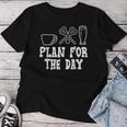 Plan For The Day Coffee Lacrosse Beer Lax Drinking Women Women T-shirt Funny Gifts