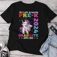 Pre-K Grad 2024 Unicorn Girls Preschool Graduation 2024 Women T-shirt Funny Gifts