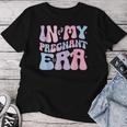In My Pregnant Era Groovy Pregnant Pregnancy Women Women T-shirt Personalized Gifts