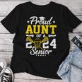 Proud Aunt Of A 2024 Senior Lacrosse Graduate Women T-shirt Unique Gifts