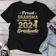 Proud Grandma Of A Class Of 2024 Graduate Senior Graduation Women T-shirt Personalized Gifts