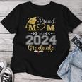 Proud Mom Of A 2024 Graduate Class Senior Graduation Mother Women T-shirt Personalized Gifts