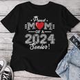 Proud Mom Of A 2024 Senior Graduation Class Of 2024 Senior Women T-shirt Personalized Gifts