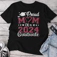 Proud Mom Of A Class Of 2024 Graduate Mom Senior 2024 Mother Women T-shirt Funny Gifts