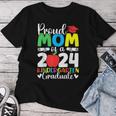 Proud Mom Class Of 2024 Kindergarten Graduate Graduation Women T-shirt Funny Gifts