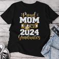 Proud Mom Of Two 2024 Graduates Class Of 2024 Women T-shirt Unique Gifts