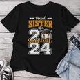 Proud Sister Of A 2024 Baseball Senior Graduation Sister Women T-shirt Unique Gifts
