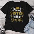 Proud Sister Of A Class Of 2024 Graduate Senior Graduation Women T-shirt Unique Gifts