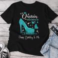 A Queen Was Born In December Birthday High Heel Butterfly Women T-shirt Unique Gifts