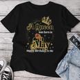 A Queen Was Born In May Birthday Afro Diva Black Woman Women T-shirt Personalized Gifts